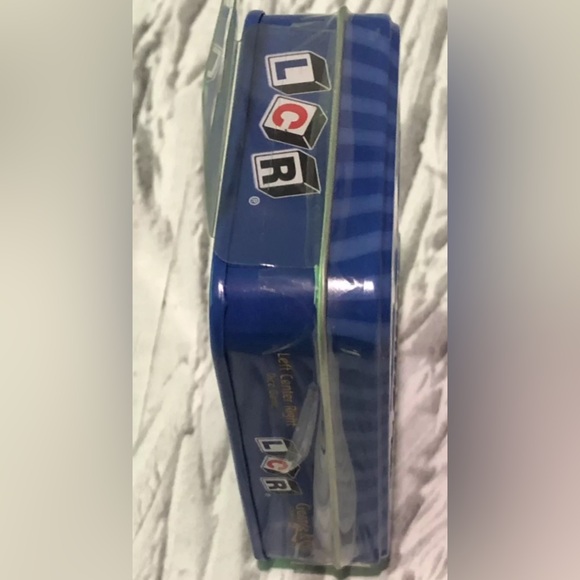 The Original LCR Left Center Right Dice Game Blue Tin George & Co NEW Sealed - Picture 4 of 4